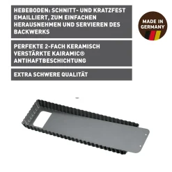 KAISER La Forme Plus Tarte- und Quicheform mit Hebeboden, rechteckig, 35 x 13 cm|WMF Outlet