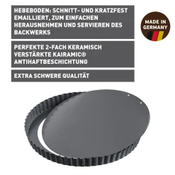 KAISER La Forme Plus Tarte- und Quicheform mit Hebeboden, 28 cm|WMF Clearance