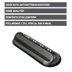 KAISER X-mas Stollenbackhaube, 39,5 x 14 x 8 cm|WMF Hot