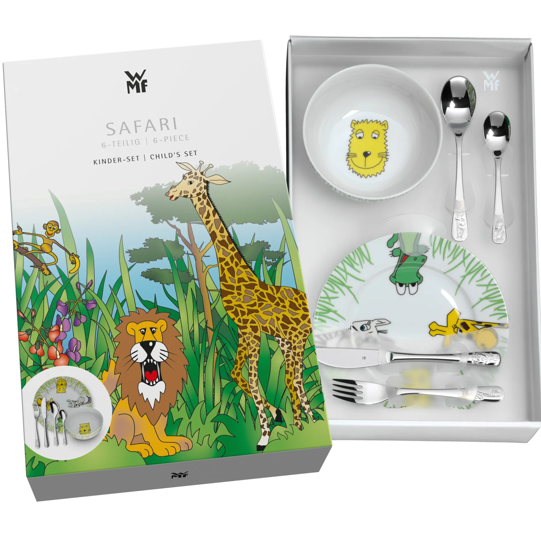 Kindergeschirr-Set Safari, 6-teilig|WMF Hot
