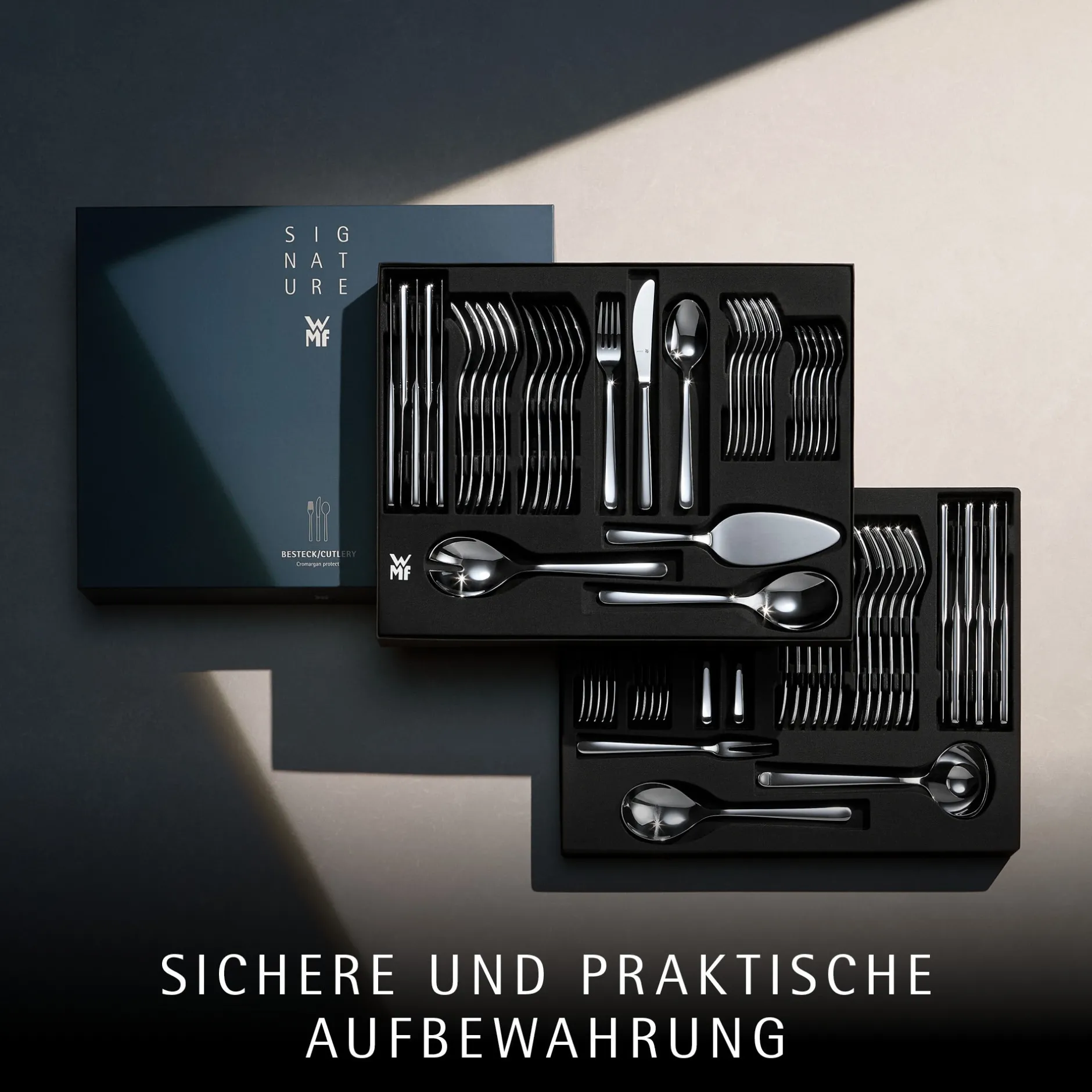 Kult Plus Besteck-Set, 66-teilig, Cromargan protect®|WMF Discount