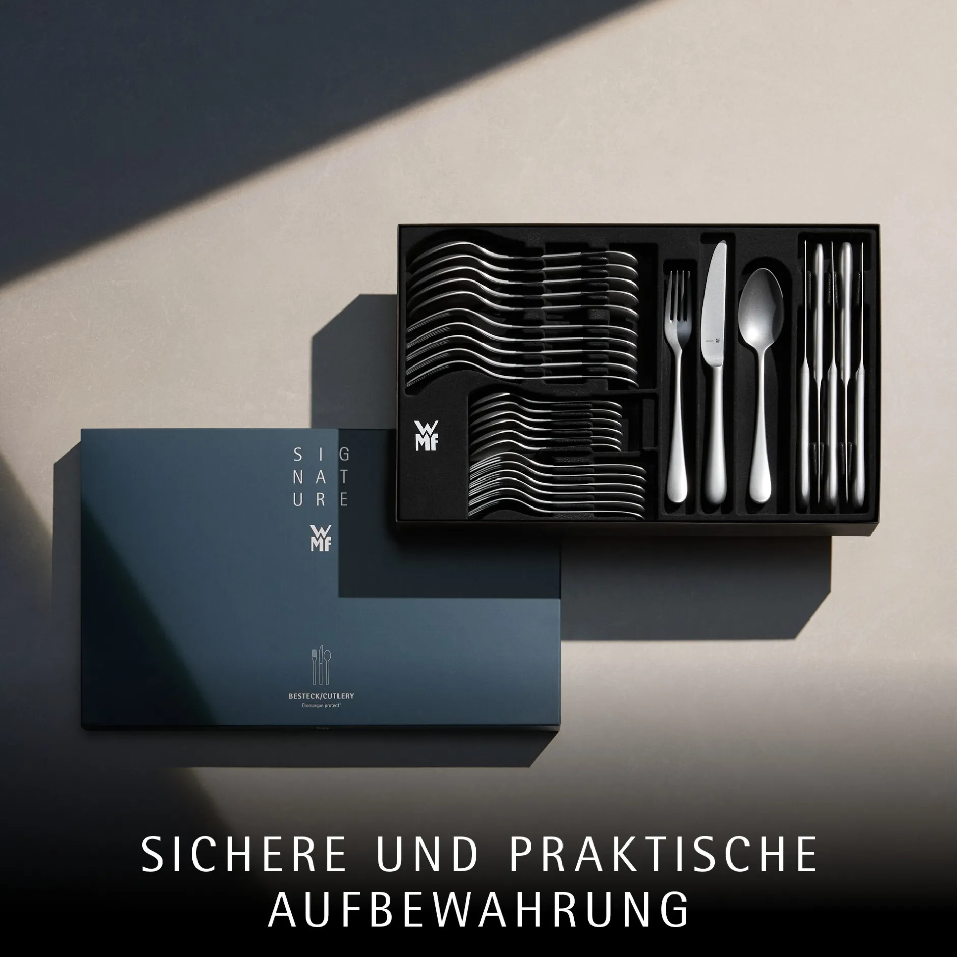 Merit Besteck-Set, 30-teilig, Cromargan protect®, sandgestrahlt|WMF Discount