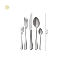 Merit Besteck-Set, 66-teilig, Cromargan protect®, sandgestrahlt|WMF New