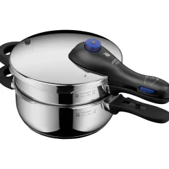 Perfect Plus One Pot Schnellkochtopf-Set, 22 cm, 3 & 4,5 L, stapelbar, mit Dämpfeinsatz|WMF Outlet
