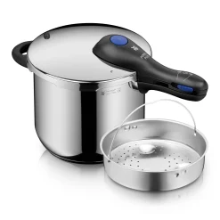 Perfect Plus One Pot Schnellkochtopf mit Dampfgareinsatz, 22 cm, 6,5 Liter|WMF Outlet