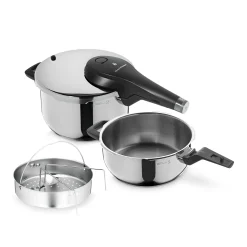 Perfect Premium One Pot Schnellkochtopf-Set mit Dampfgareinsatz, 22 cm, 4,5 und 3,0 Liter|WMF Discount