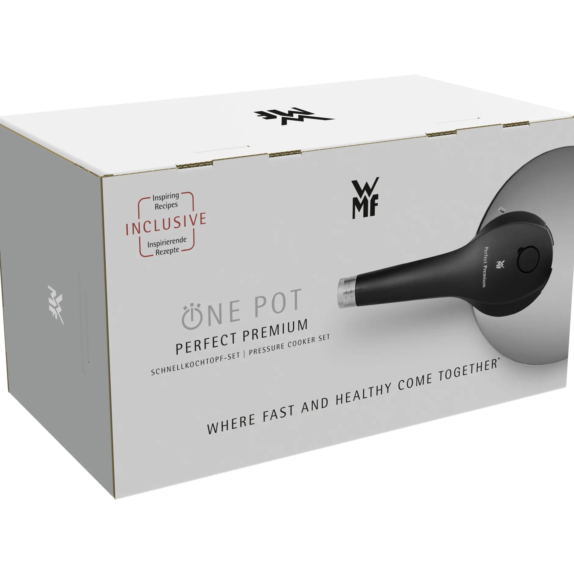 Perfect Premium One Pot Schnellkochtopf-Set mit Dampfgareinsatz, 22 cm, 4,5 und 3,0 Liter|WMF Discount
