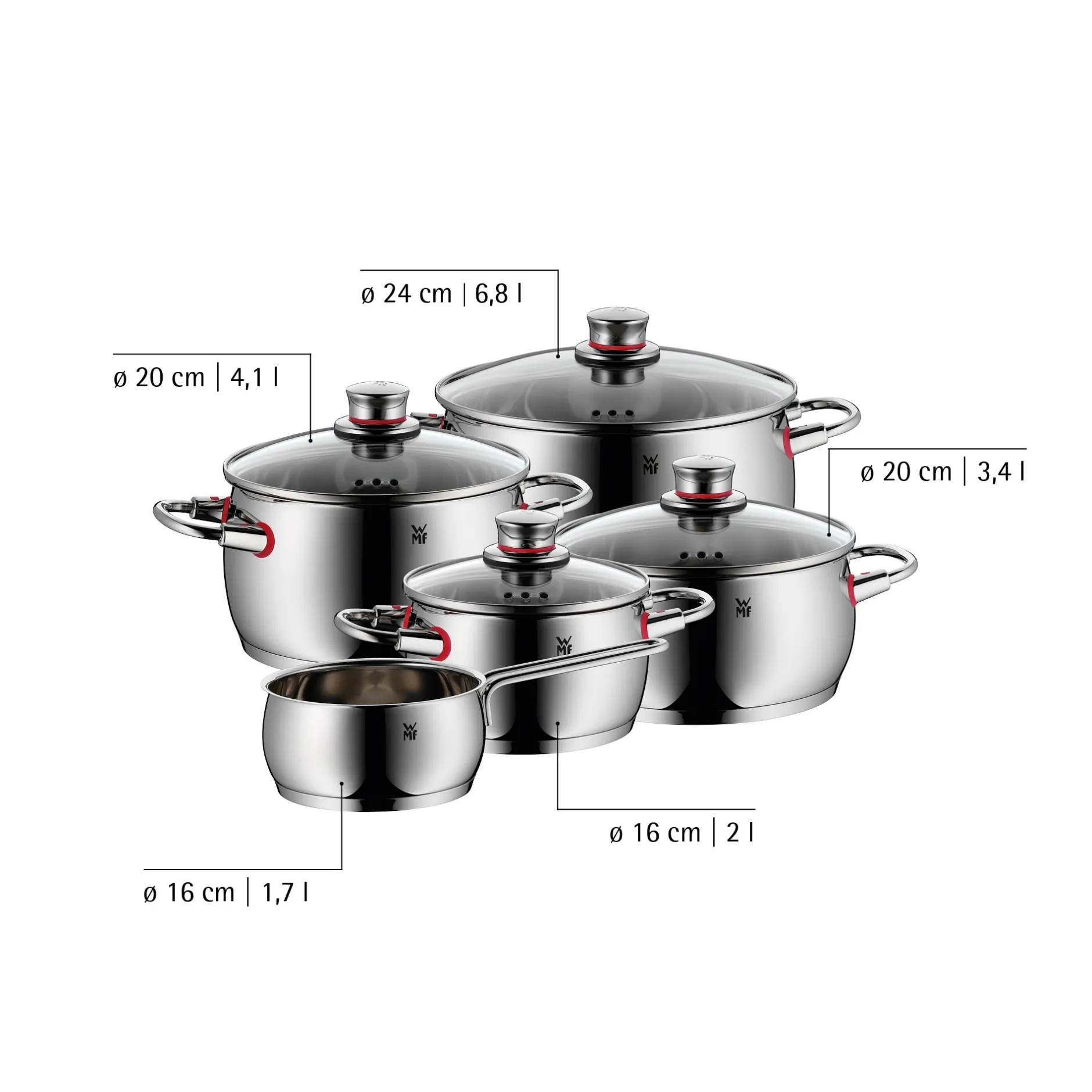 Quality One Topf-Vorteils-Set*, 5-teilig|WMF Best