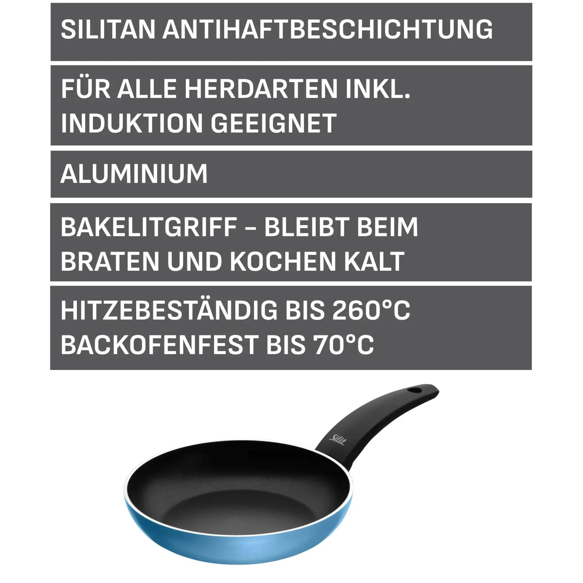 Silit Belluna Stielpfanne, 20 cm, Blau|WMF Hot