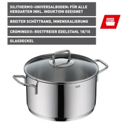 Silit Extra Cook Kochtopf 24 cm mit Glasdeckel|WMF Hot