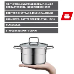 Silit Extra Cook Mini-Kochtopf 14 cm mit Glasdeckel|WMF Clearance