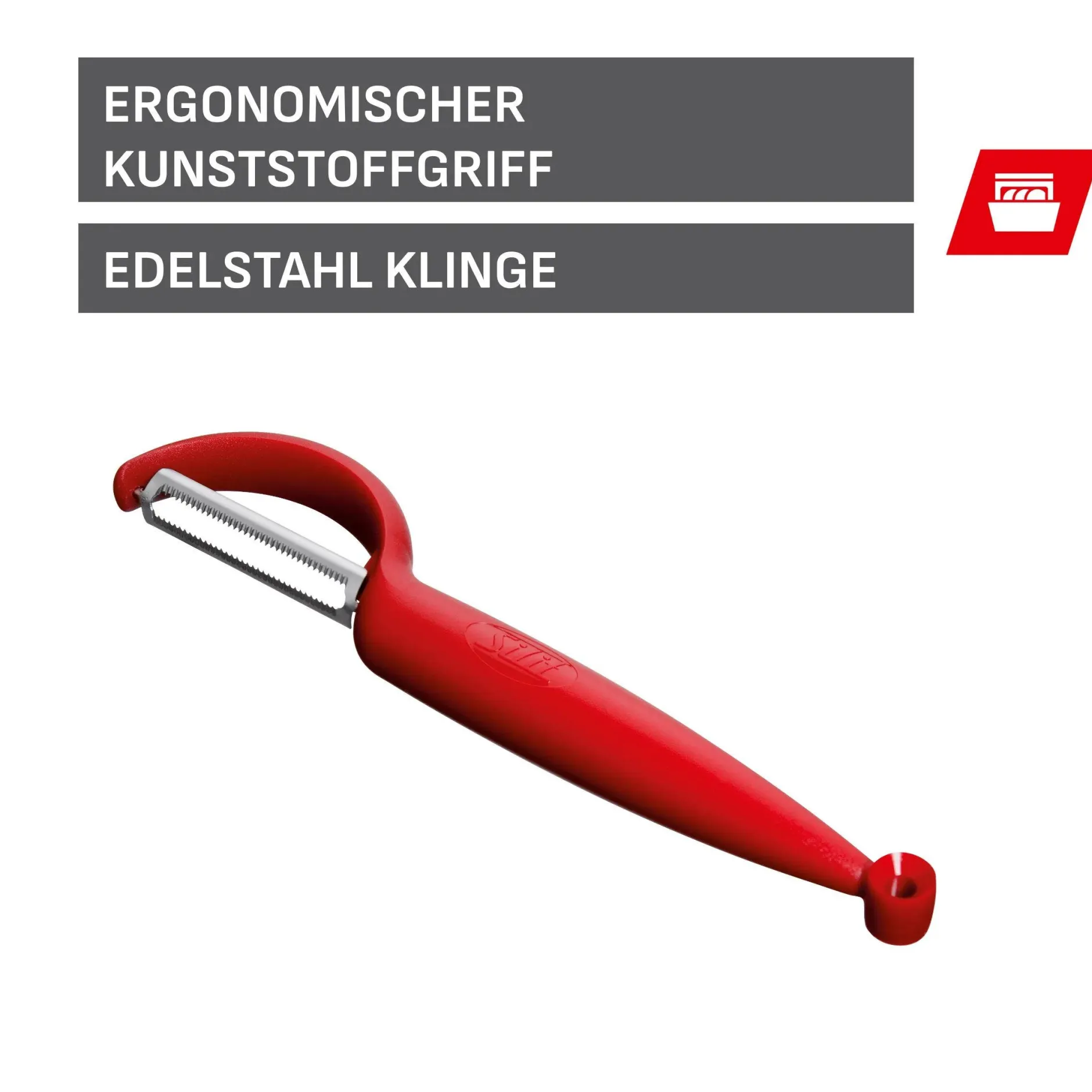 Silit Pelaro Tomaten- und Gemüseschäler, rot|WMF