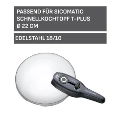 Silit Sicomatic t-Plus Deckel mit Griff, 22 cm|WMF Online