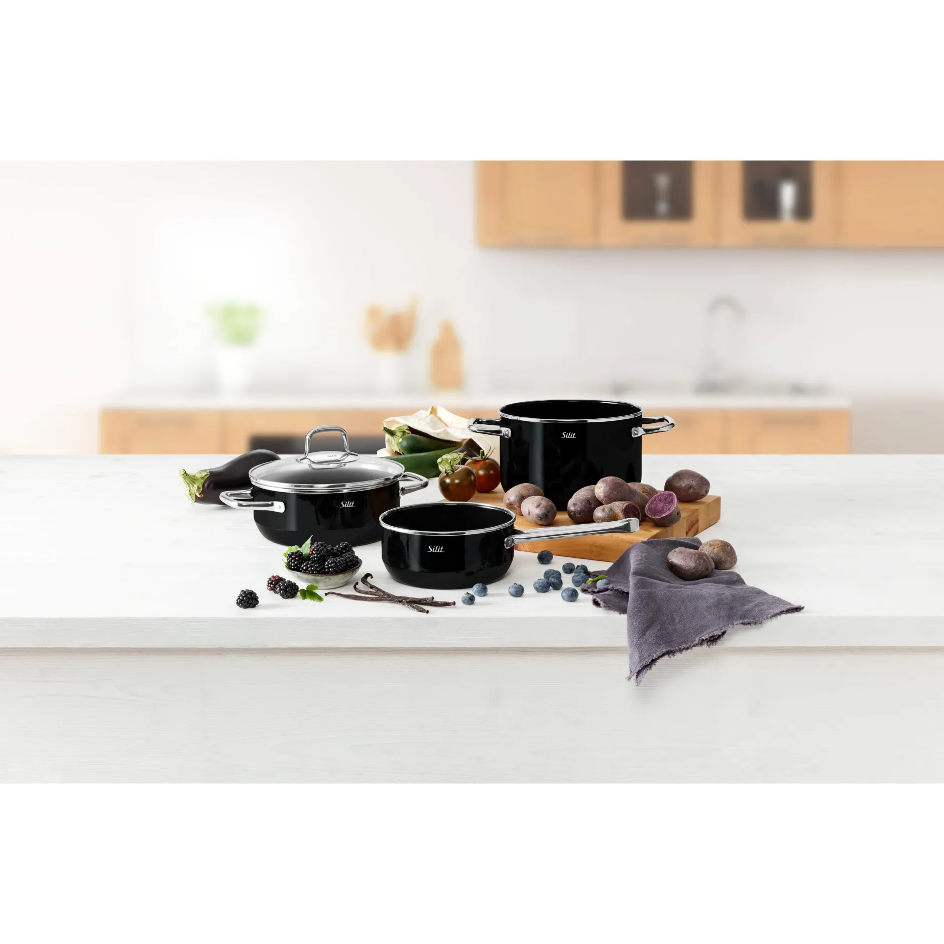 Silit Silargan® Elegance Topf-Set, 4-teilig, Black|WMF Discount