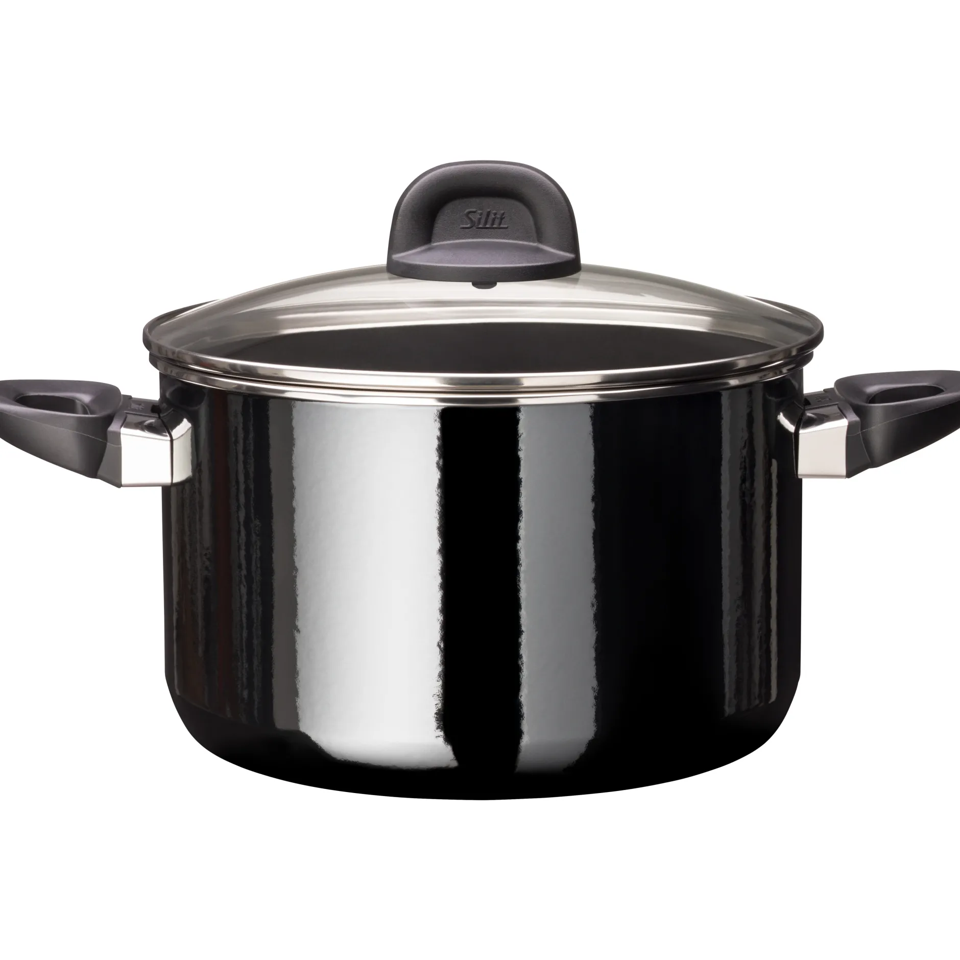 Silit Silargan® Modesto Kochtopf mit Deckel, 24 cm, Black|WMF Discount
