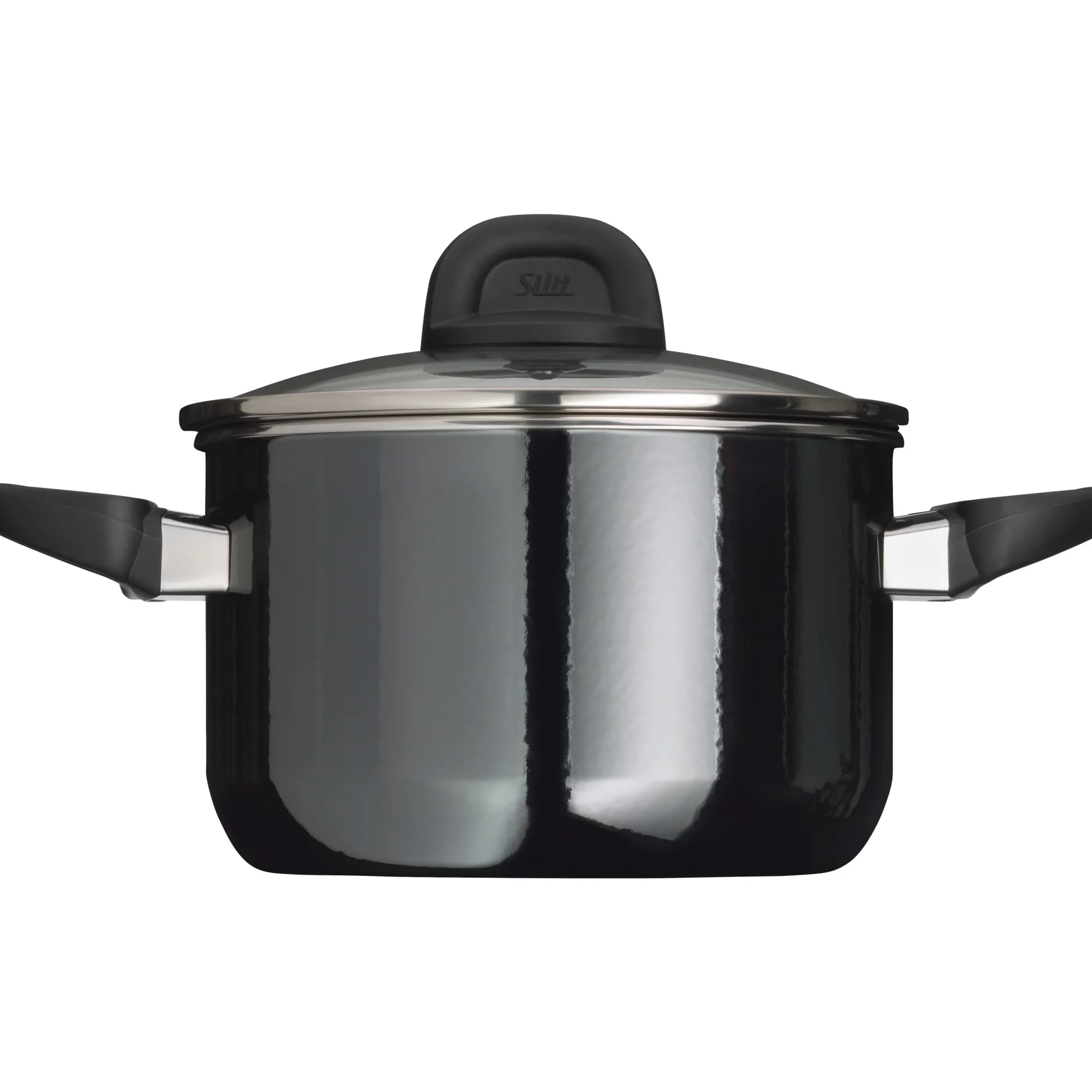 Silit Silargan® Modesto Kochtopf mit Deckel, 20 cm, Black|WMF