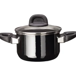 Silit Silargan® Modesto Kochtopf mit Deckel, 16 cm, Black|WMF