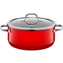 Silit Silargan® Passion Bratentopf mit Deckel, 24 cm, Red|WMF Best