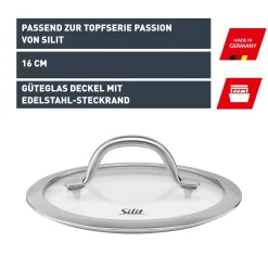 Silit Silargan Passion Glasdeckel, 16 cm|WMF Clearance