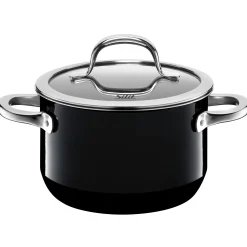 Silit Silargan® Passion Kochtopf mit Deckel, 16 cm, Black|WMF Hot