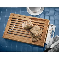 Smart Storage Brotschneidebrett mit Auffangschale Schneidebrett, 44 x 27 cm|WMF