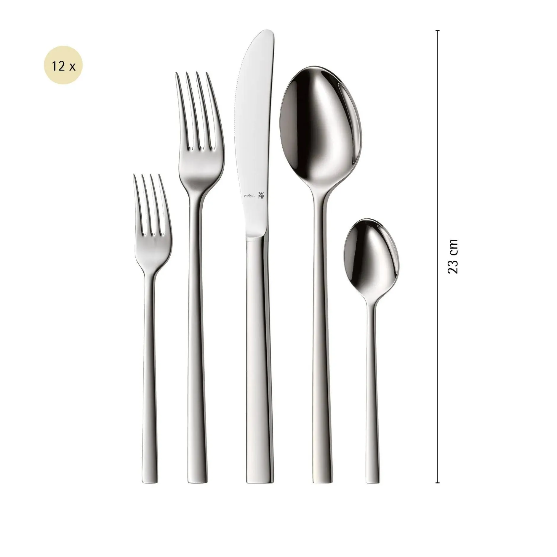 Sonic Besteck-Set, 66-teilig, Cromargan protect®|WMF Outlet