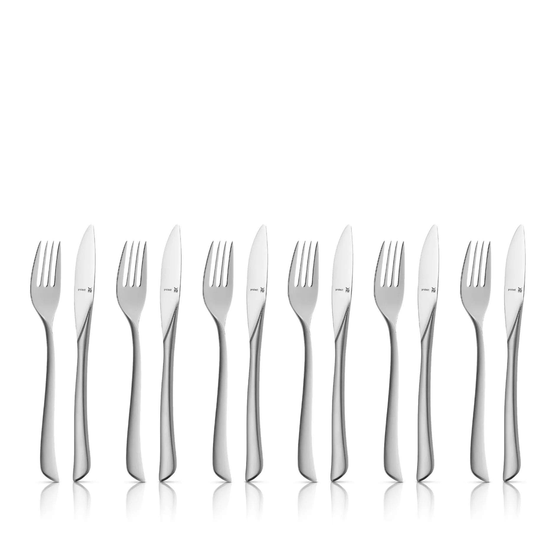 Virginia Dessertbesteck-Set, 12-teilig, Cromargan protect®|WMF