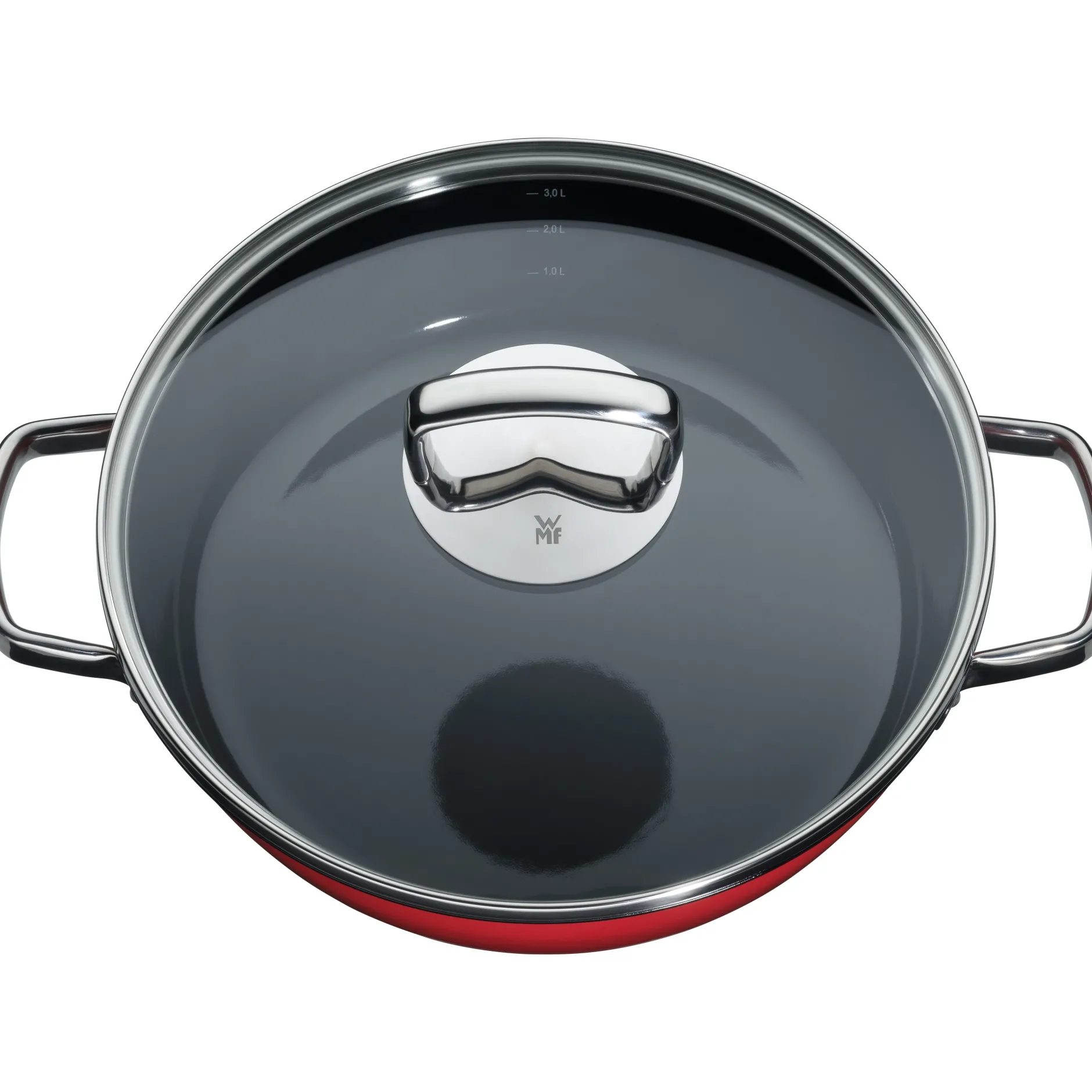 Fusiontec Mineral Roasting Pan 28cm Red with lid|WMF Hot