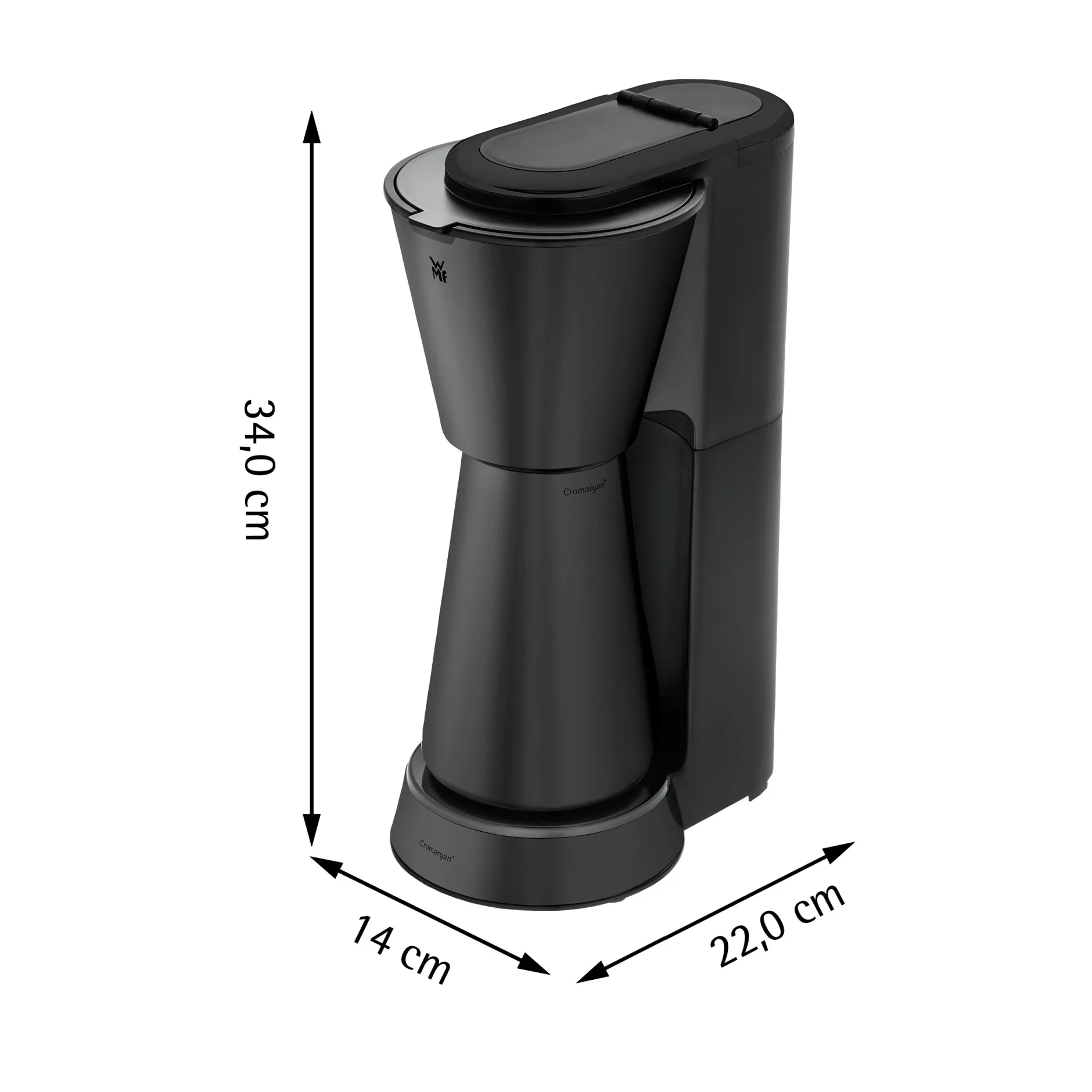 KÜCHENminis Aroma Kaffeemaschine Thermo to go, Deep Black|WMF