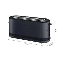 KÜCHENminis Langschlitz-Toaster, Deep Black|WMF