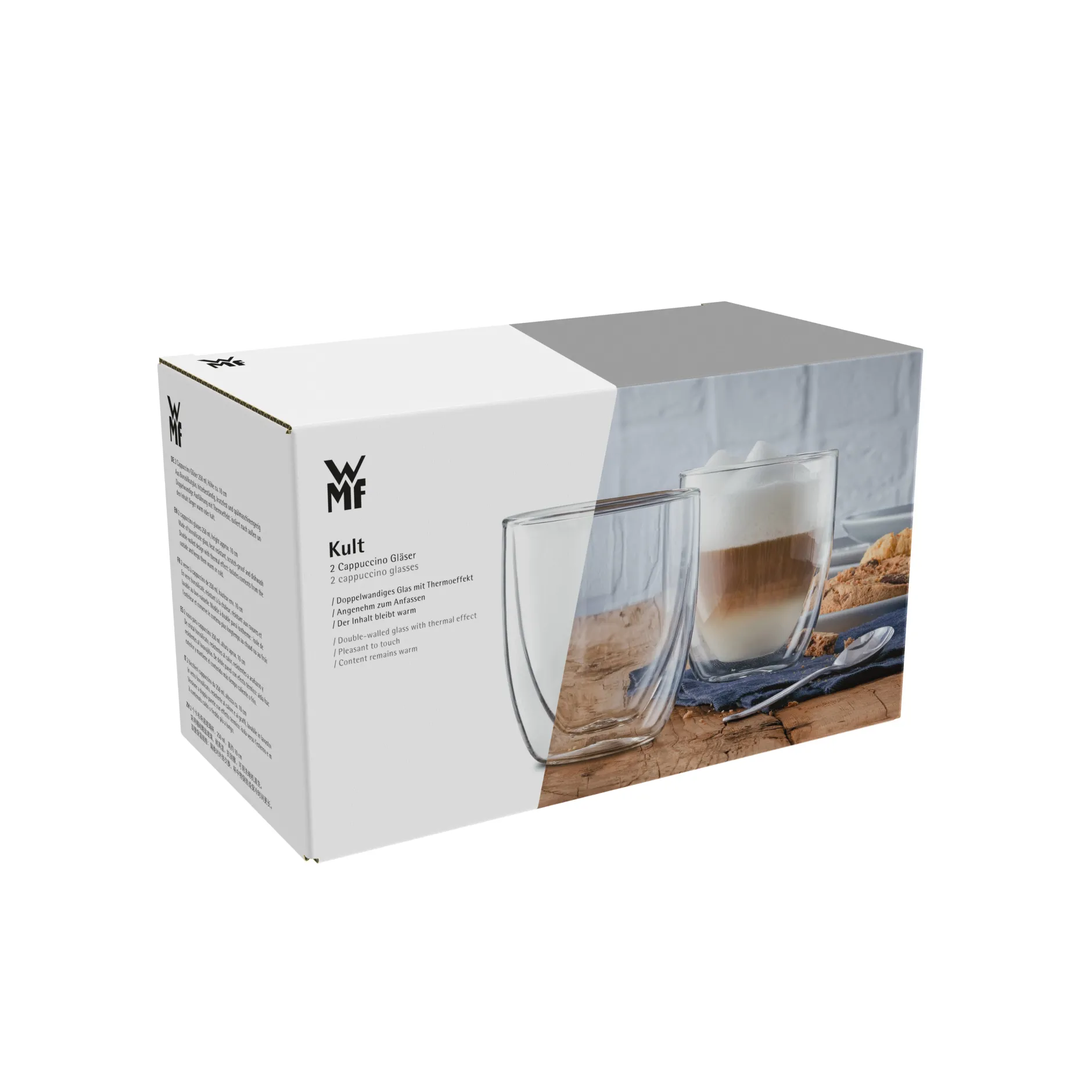 Kult Cappuccino Thermogläser, 2 Stück|WMF Hot