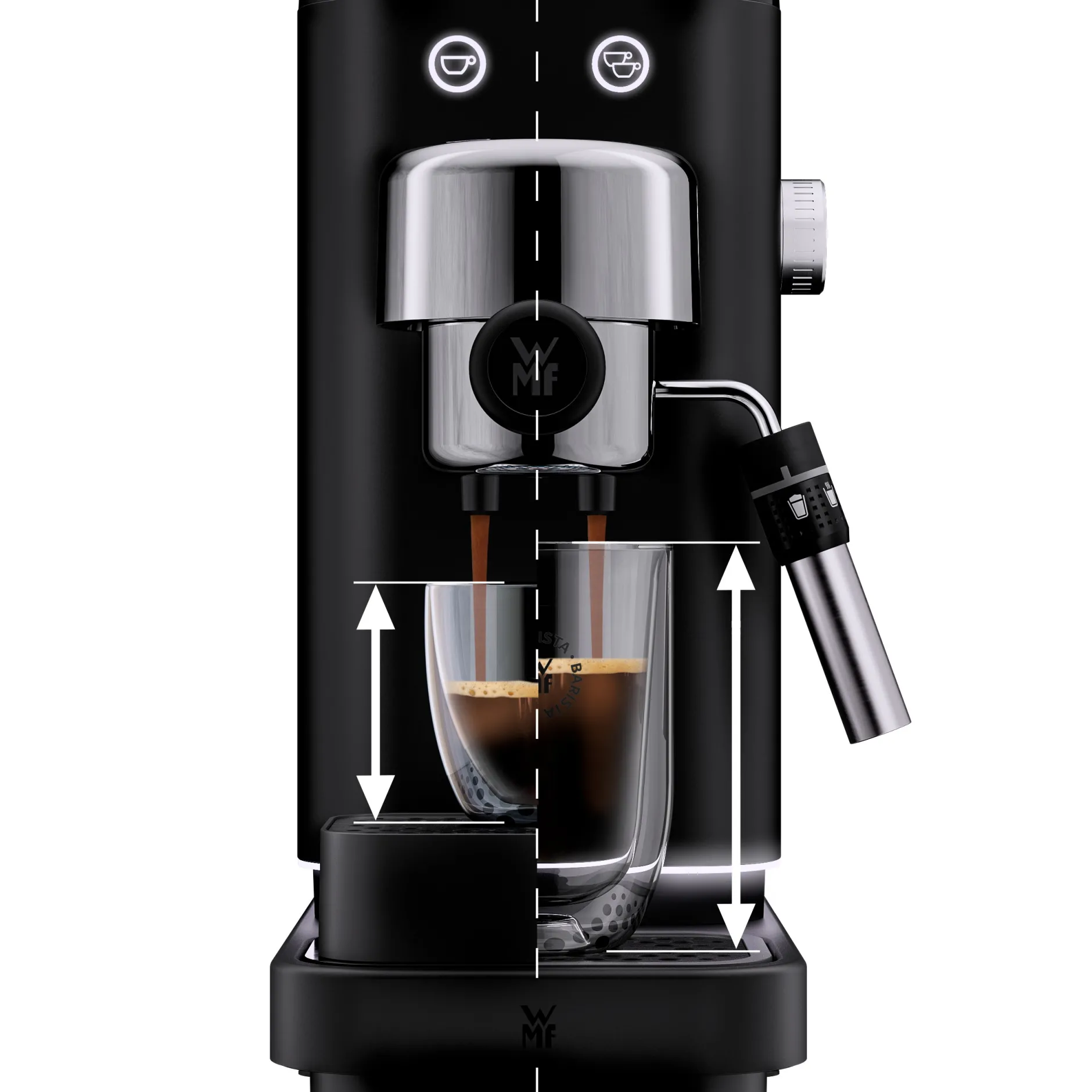 Lumero Espresso Siebträgermaschine, Deep Black|WMF Sale