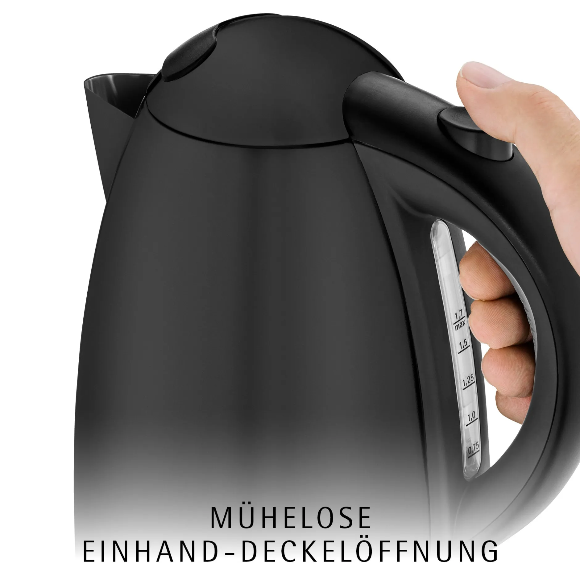 Stelio Wasserkocher 1,7 L, Deep Black|WMF